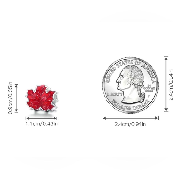 Maple /Canada /Autumn /Charm /Fits on Pandora bracelet or necklace silver 925 - Picture 3 of 8